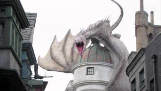 Diagon Alley Gringotts Bank Fire Breathing Dragon Universal S Wizarding