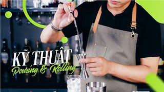 Hướng dẫn Kỹ Thuật Bartender Pouring \u0026 Rolling | Hướng Nghiệp Á Âu