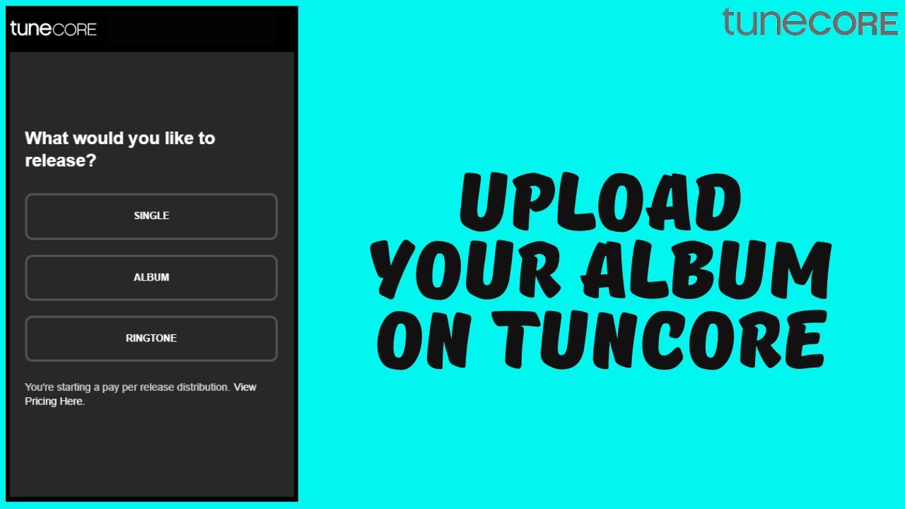 How To Upload Album To Tunecore Youtube