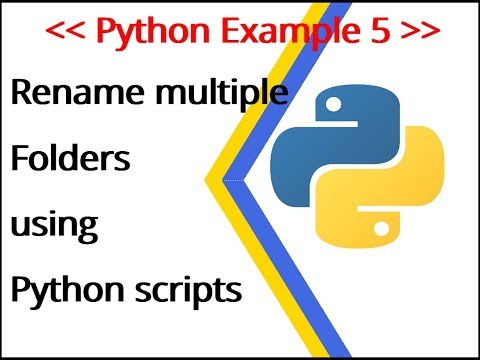 Python Example 5: Rename folders inside a directory