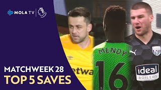 Premier League | Top 5 Saves Matchweek 28
