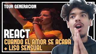 [ REACT DUPLO ] Reagindo a RBD | RBD - Tour Generación - Cuando El Amor Se Acaba + Liso, Sensual