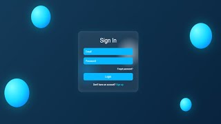 Amazing Glassmorphism Login Page Design Using HTML CSS Only 🔥 Full Tutorial