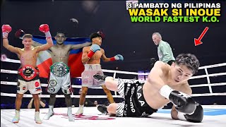 Ang Pag-BAGSAK ni NAOYA INOUE sa Kamay ng 3 PINOY Wasak ang MONSTER