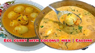 Egg Curry With Coconut Milk | Egg Caldine | Goan Receipe | Elina Bernad