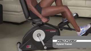 ProForm Hybrid Elliptical / Recumbent Bike Home Gym Trainer | PFEL03812Z