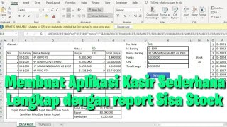 Cara mudah Membuat Aplikasi kasir dengan Excel tanpa coding hanya dengan record Macro