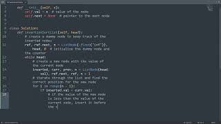 Leetcode 147. Insertion Sort List in Python | Python Leetcode | Python Coding Tutorial | Python ASMR
