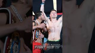 HEATED EDGAR BERLANGA GETS IN JASON QUIGLEY FACE AT INTENSE WEIGH IN FACE OFF!