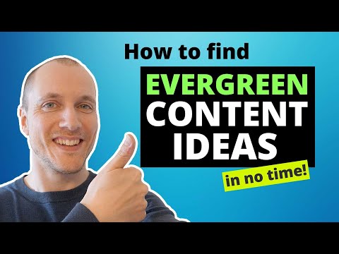 4 shortcuts to finding EVERGREEN topics (blogs and niche sites)