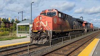 HORN SALUTE! CN 2965 and 2909 at Mount Pleasant 9/8/2024!