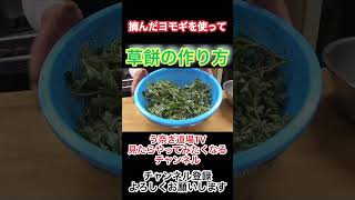 自分で摘んだヨモギを使って‼️【草餅の作り方】