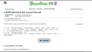 Java Practice It || 6.6 scannerTokens2 || file processing, scanner, tokens