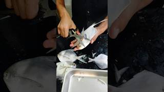 Promfret fish Rupchanda fish cutting video #shortvideo #shorts #skills