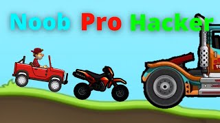 NOOB vs PRO vs HACKER - Hill Climb Racing