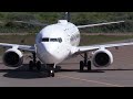 23 08 14 利尻空港 全日本空輸 ana boeing 737 800 ja51an arrival at rishiri airport rjer