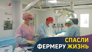 Спасли фермеру жизнь. Мужчину затянуло в комбайн, врачи спасли ему ногу