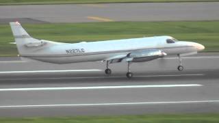 Bemidji Airlines Fairchild SA227-AC Metro III Landing 30L | N227LC | Minneapolis Int'l HD