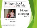 kleur opening, deel 1