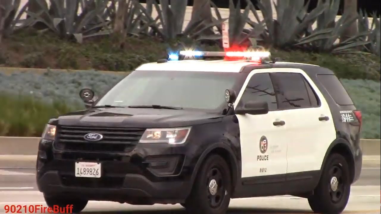 Lapd Ford Explorer Responding Code 3 X2 Youtube