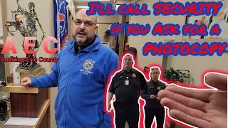 Get out of Public or I'll Call Security! Erie County Rath Office, First Amendment Audit