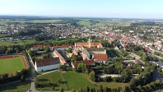 Kloster Ochsenhausen \u0026 Ziegelweiher, Drohne... 20.09.2020, 4K