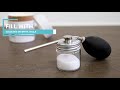 powder duster glass spray bottle show tech