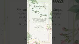 Wedding card | E-invite for wedding