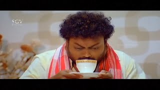 sadhu kokila serves coffee to doddanna comedy scene | prajwal devaraj | gokula krishna