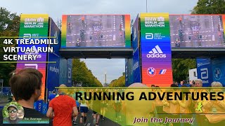 BMW Berlin Marathon 2022 Course | 4K Berlin Virtual Run [202]