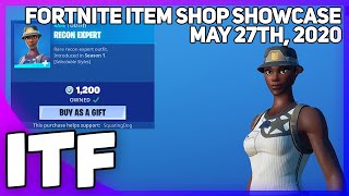 Fortnite Item Shop *RAREST SKIN* RECON EXPERT IS BACK! [May 27th, 2020] (Fortnite Battle Royale)