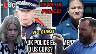 How does UK Police Equipment compare to US Cops? British Family React!