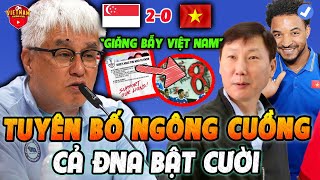 🔥Vừa Thấy ĐTVN Tới Singapore: HLV Người Nhật Tuyên Bố Ngông Cuồng, Khiến NHM Cả ĐNA Bật Cười