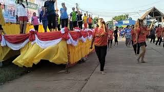 ซ้อมฟ้อนรำ เตรียมงานแข่งเรือยาวตำบลพระกลางทุ่ง หลักศิลา ริมโขง