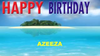 Azeeza  Card Tarjeta - Happy Birthday