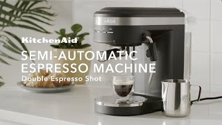 KitchenAid® Espresso Machine: How to Make a Double Espresso Shot