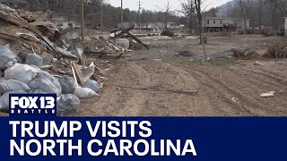 Trump visits storm-damaged North Carolina, blasts FEMA | FOX 13 Seattle