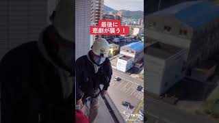 看板屋『フカカン』鳩のフン防止作業中の悲劇