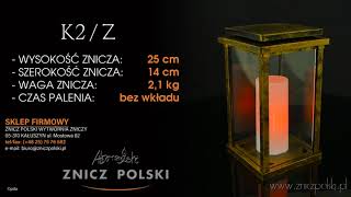 Znicz z żywicy kapliczka z żywicy K2/Z artystyczne kapliczki z żywicy na cmentarz LAMPION