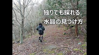 【鉱物採集】水晶の見つけ方　初心者さん向けです。