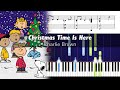 Christmas Time Is Here (Charlie Brown) - Piano Tutorial with Sheet Music