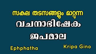 സകല ബന്ധനങ്ങളും മാറ്റുന്ന വചനാഭിഷേക കൊന്ത Kripa Gino 9961383002February 11