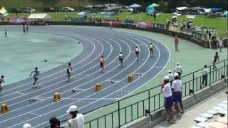 兵庫県中学総体－共通男子200m予選1組