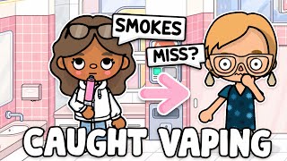 I Got Caught VAPING In School 🚬 | with voice 🔈| Toca Life World RP