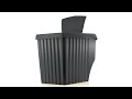 set of 3 large plastic waste recycling bin with lids stackable recycling waste bins geezy