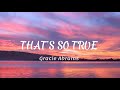 Gracie Abrams- That’s So True (lyric video) #lyrics