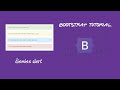 create dismissal Alerts in bootstrap (tutorial)