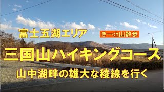 山中湖畔！三国山ハイキングコース