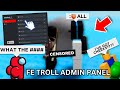 Roblox FE Admin Panel GUI 🔥 DESTROY the Server & Troll All 🤣 NEW Roblox Scripts (2023 Pastebin)✅