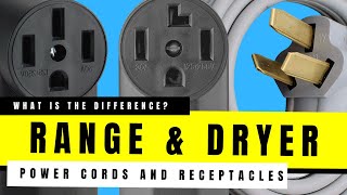 What's The Difference? Clothes Dryer vs Range Stove Oven | Power Cords and Outlet Receptacles